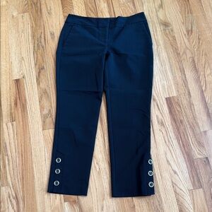 Ann Taylor Cropped Black Dress Pants, Size 0